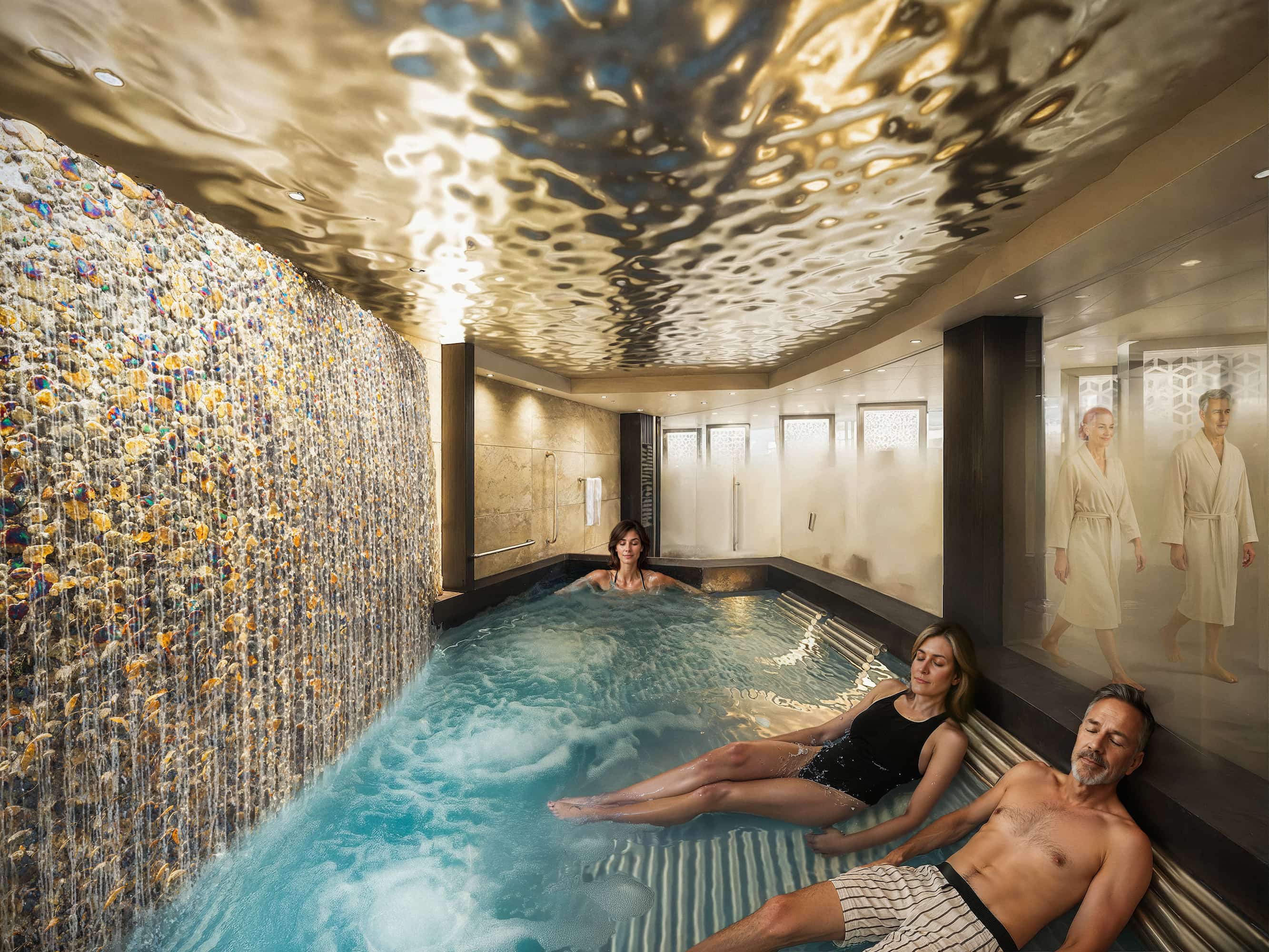 Rendering of a thermal spa experience